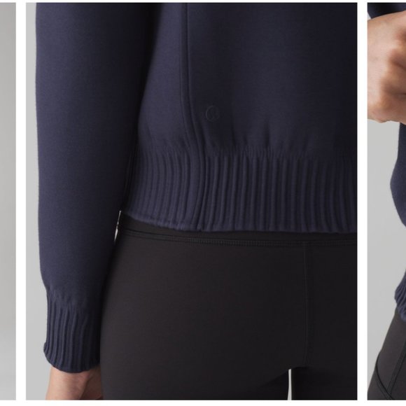 Lululemon NTS Jacket Midnight Navy / Black Size 8 - Picture 3 of 16